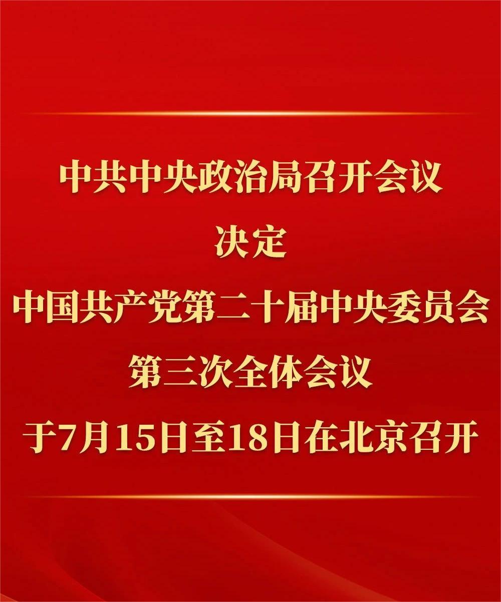 中共中央政治局召开会议 讨论拟提请二十届三中全会审议的文件 中共中央总书记习近平主持会议.jpg