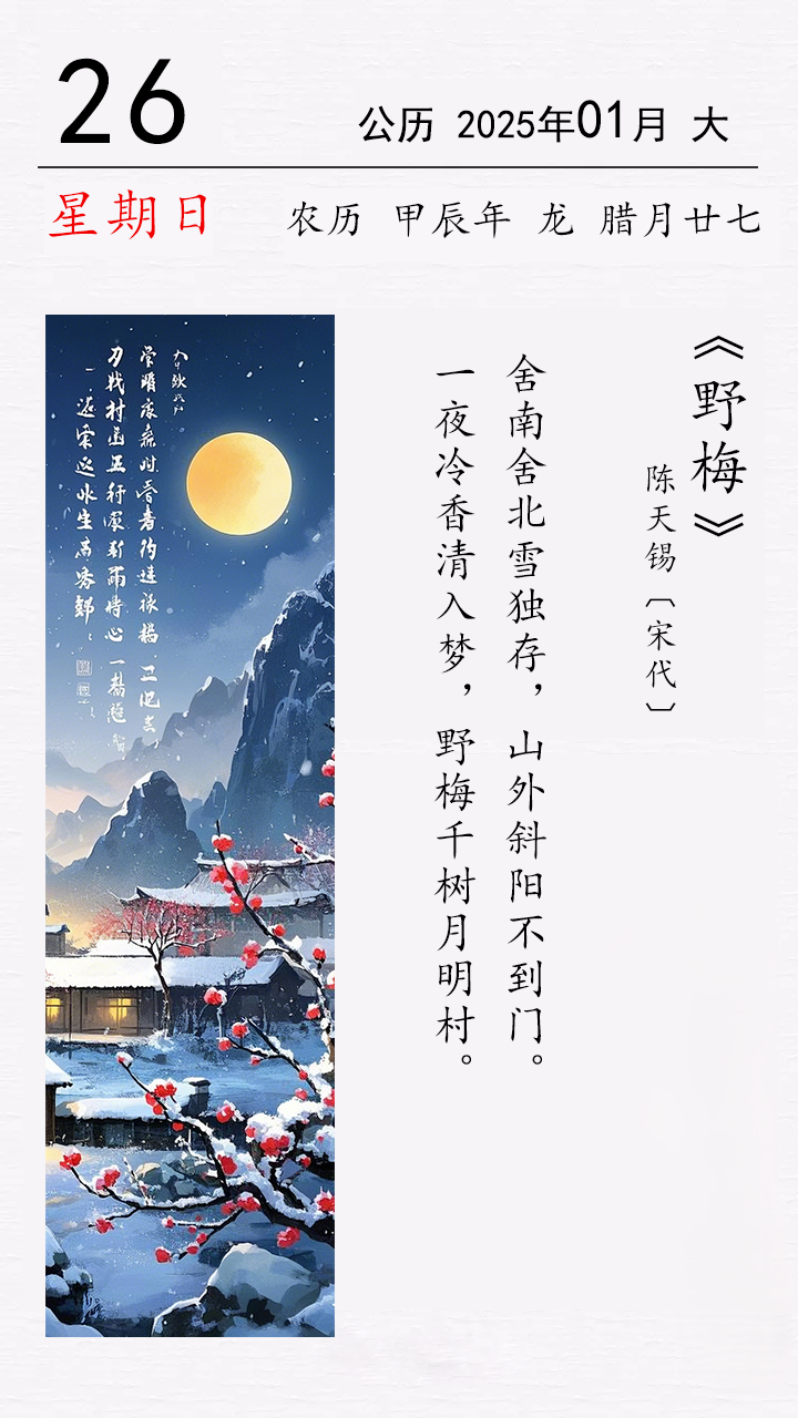 陈天锡《野梅》.png