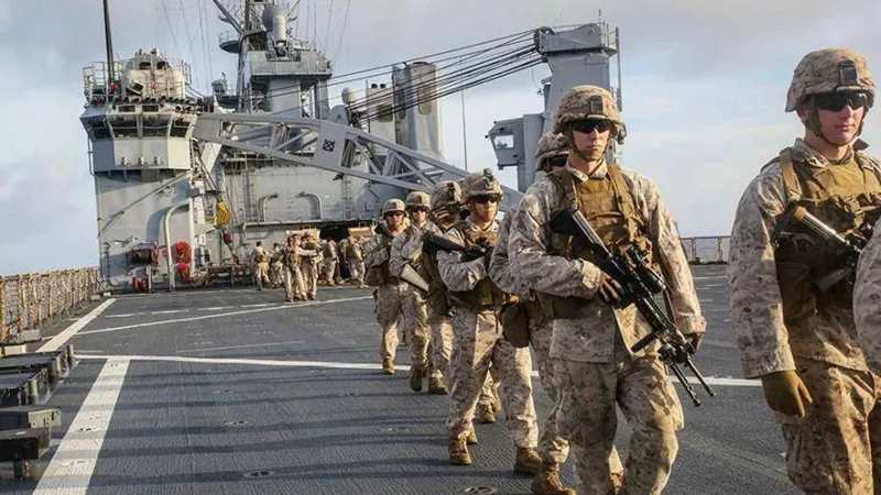 资料图:美国海军陆战队(来源:央视今日关注).jpg 资料图:美国海军陆战队(来源:央视今日关注).jpg